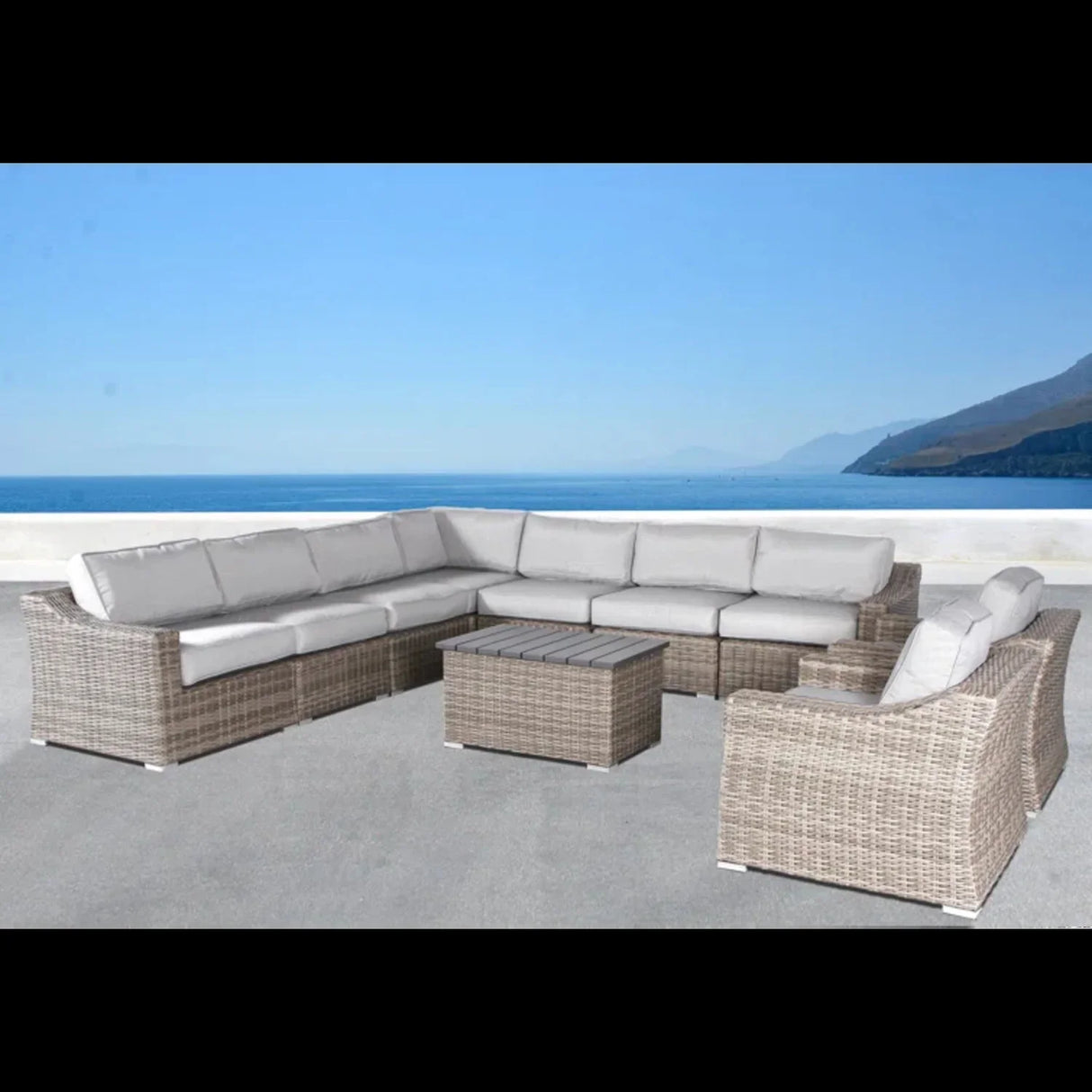 Stylish Sofa Seating Group With Cushions Perfect For Outdoor Gatherings - Furniture Home Direct