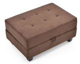 Stylish Storage Contemporary Ottoman - Furniture Home Direct