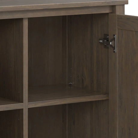 Lev - Low Storage Cabinet - Smoky Brown - Furniture Home Direct