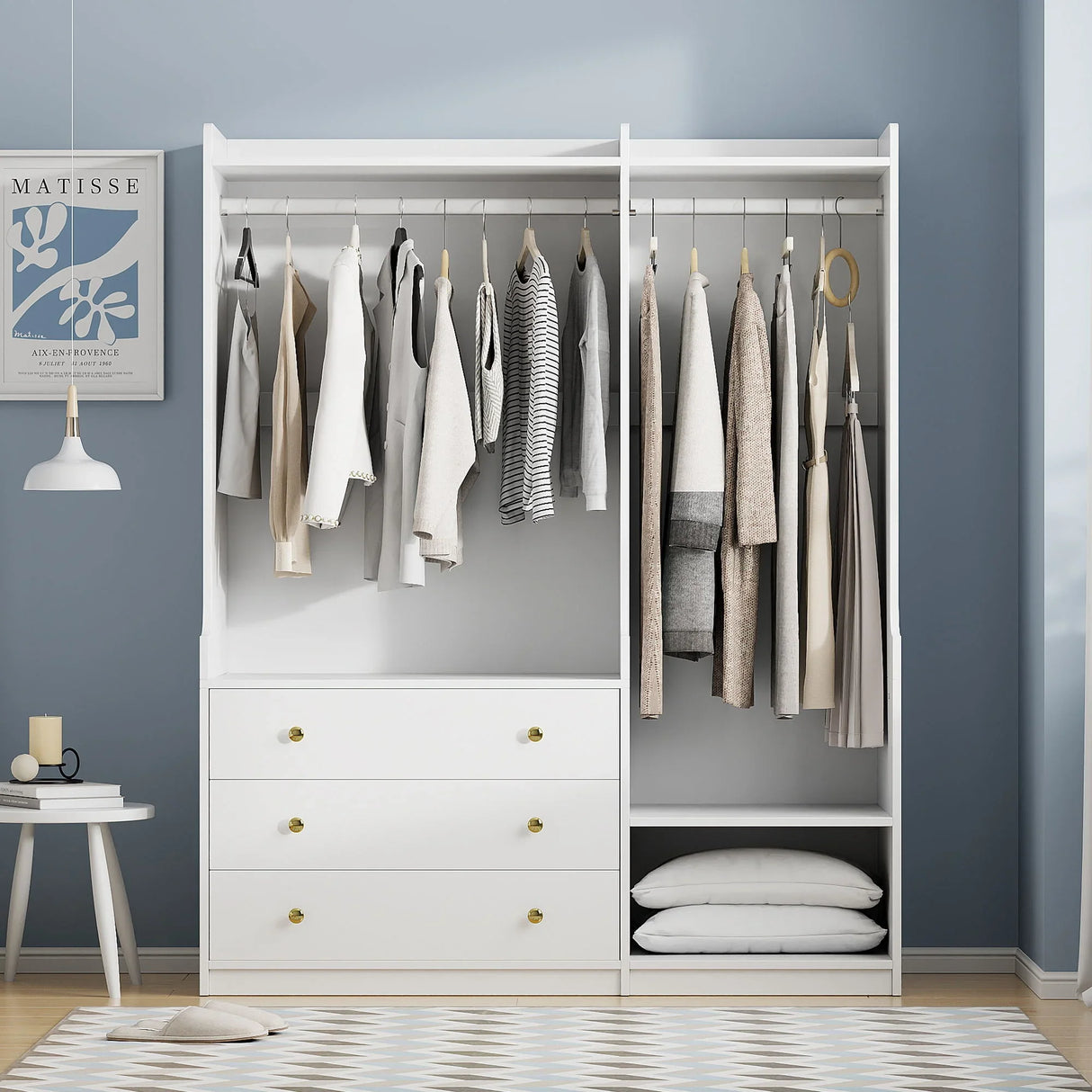 Open Wardrobe Storage For Bedroom - Furniture Home Direct