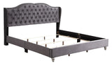 Upholstered Velvet Bed Transitional - Furniture Home Direct
