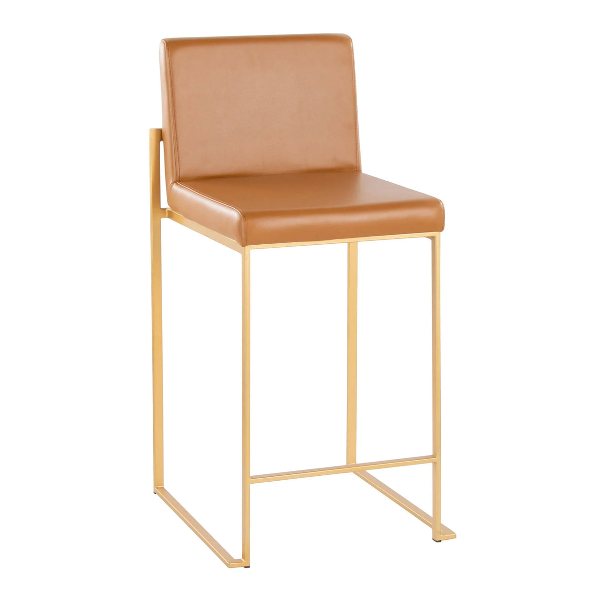 Fuji - Contemporary High Back Barstool (Set of 2) - Furniture Home Direct