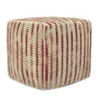 Zoey - Handcrafted Woven Cube Pouf - Furniture Home Direct