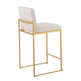 Fuji - Contemporary High Back Stylish Counter Stool - Furniture Home Direct