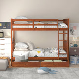 Bunk Bed With Ladders And 2 Storage Drawers - Furniture Home Direct