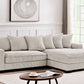 Luxe - Oversized 2 Piece Sectional Couches For Living Room, L Shaped Sofa With Chaise - Furniture Home Direct