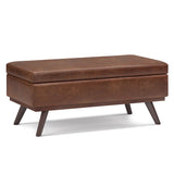 Owen - Lift Top Large Coffee Table Storage Ottoman, Mid Century Style - Furniture Home Direct
