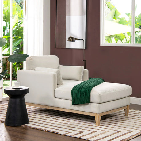 Knox - Modern Farmhouse Chaise Lounge Chair - Furniture Home Direct