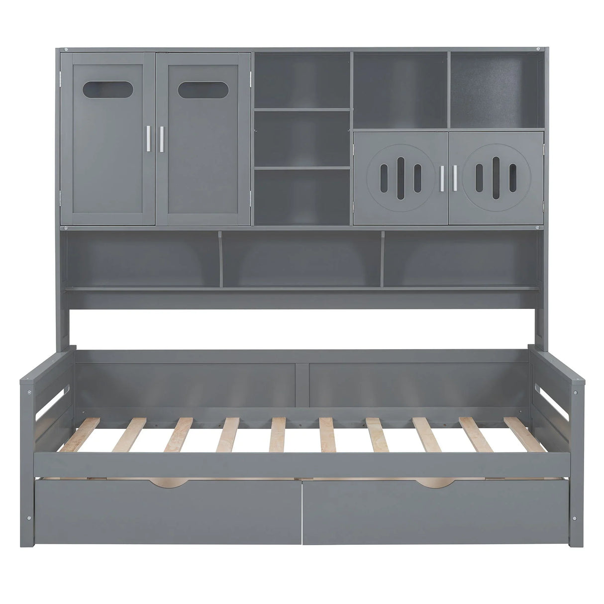 Daybed With All-In-One Cabinet And Shelf - Furniture Home Direct