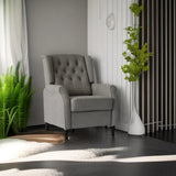 Brand New Recliner Sofa Cozy Soft Living Room Sofa Chair - Light Gray - Furniture Home Direct