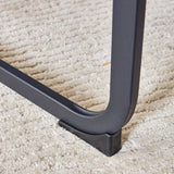 Dining Chairs Upholstered Modern Cantilever Steel Brown - Furniture Home Direct