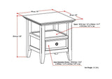 Amherst - Handcrafted End Table - Furniture Home Direct