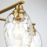 Elegance 5 Lights Linear Arms With Chain Chandelier - Clear / Gold - Furniture Home Direct