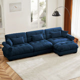 Super Comfort Oversized Modular Sectional Sofa With Movable Ottoman - Furniture Home Direct