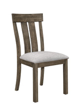 Dining Set Rustic Wood Bench and Upholstered Chairs Brown - Furniture Home Direct