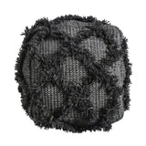 Jumanji - Handcrafted Wool And Cotton Pouf - Brown - Furniture Home Direct
