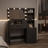 Newly Designed Smart Mirror Dressing Table With Drawers And Storage Cabinet, Dressing Table With Dressing Pad For Bedroom, Dressing Room - Furniture Home Direct