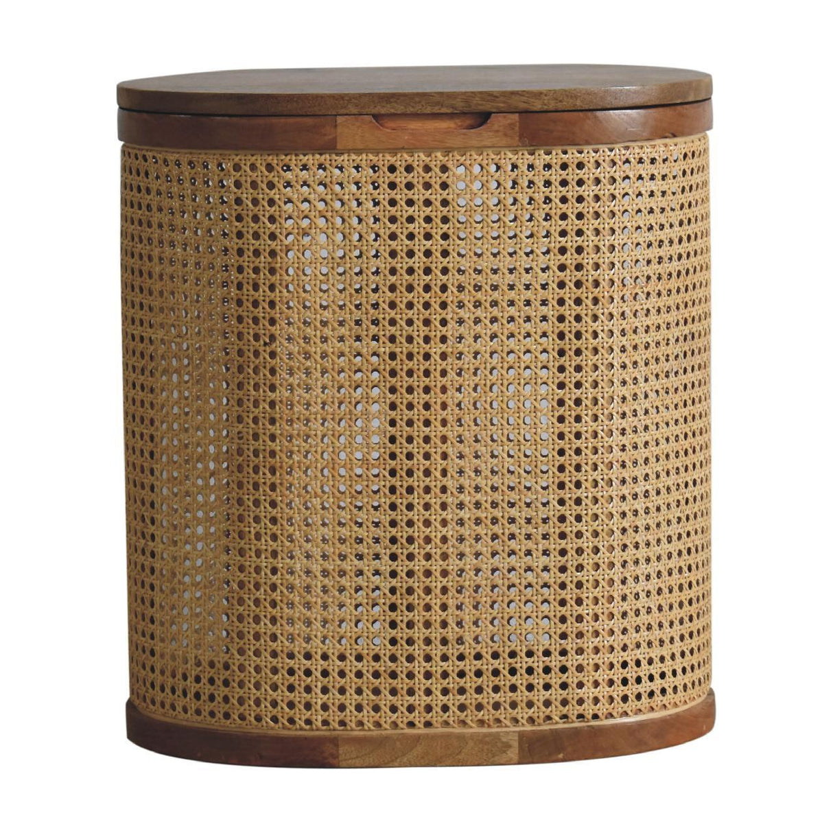 Larissa - Lid Up, Storage Stool - Oak - Furniture Home Direct