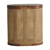 Larissa - Lid Up, Storage Stool - Oak - Furniture Home Direct