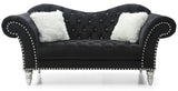 Elegant Round Arm Loveseat - Furniture Home Direct