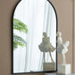 Arched Mirror With Metal Frame, Wall Mirror For Living Room Bedroom Entryway - Furniture Home Direct