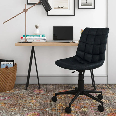 Chambers - Swivel Office Chair - Distressed Blue - Furniture Home Direct