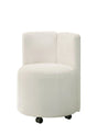Blayde - Chenille Side Chair With Swivel (Set of 2) - White - Furniture Home Direct