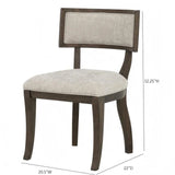 Marie - Upholstered Dining Chair (Set of 2) - Beige - Furniture Home Direct