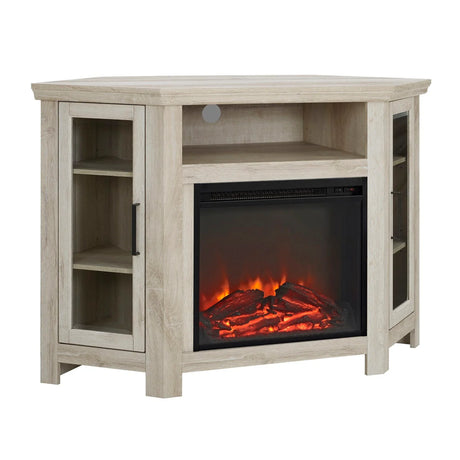 Classic Glass Door Fireplace TV Stand For Tvs Up To 55" - Furniture Home Direct