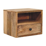 Solis - 1 Drawer Wall Mounted Nightstand - Furniture Home Direct