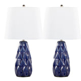 Hex - Contemporary Lamp (Set of 2) - Furniture Home Direct