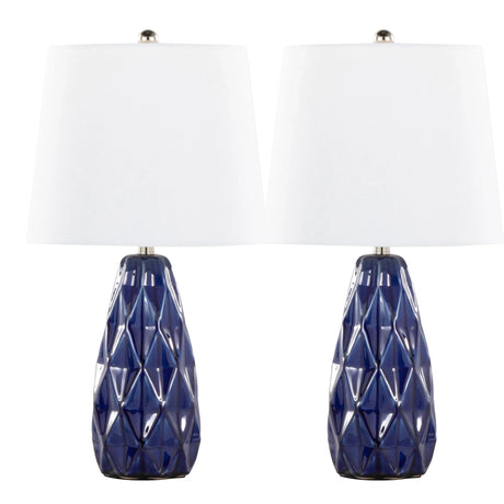 Hex - Contemporary Lamp (Set of 2) - Furniture Home Direct