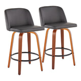 Toriano - Mid Century Modern, Counter Stool (Set of 2) - Furniture Home Direct