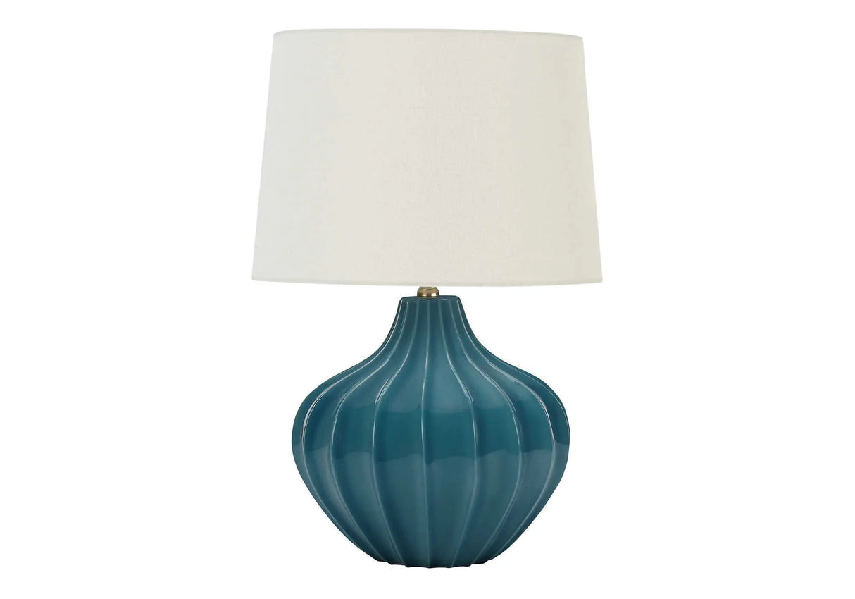 Lighting, Table Lamp, Ceramic, Transitional - Blue - Furniture Home Direct