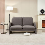 Loveseat Sofa Small Couch For Living Room, Sherpa Fabric Upholstered Loveseat Sofa Couch, Small Loveseat Sofa For Apartment, Bedroom - Furniture Home Direct