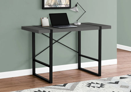 Computer Desk For Home Office, Laptop, Modern Convenient Design - Gray - Furniture Home Direct
