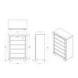 Skye - Marble Chest - White - Furniture Home Direct