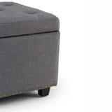 Hamilton - Upholstered Storage Ottoman - Furniture Home Direct