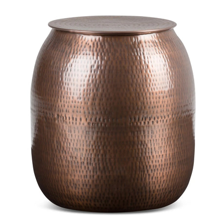 Griffen - Handcrafted Metal Storage Accent Table - Furniture Home Direct