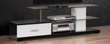 Ivana - TV Stand - White / Black - Furniture Home Direct