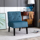 Reese - Living Room Armless Button Tufted Pattern Accent Chair (Set of 2) - Furniture Home Direct