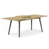 Beachside - Outdoor Extendable Dining Table - Light Teak - Furniture Home Direct