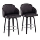 Dahlia - Contemporary Counter Stool Round Footrest (Set of 2) - Furniture Home Direct