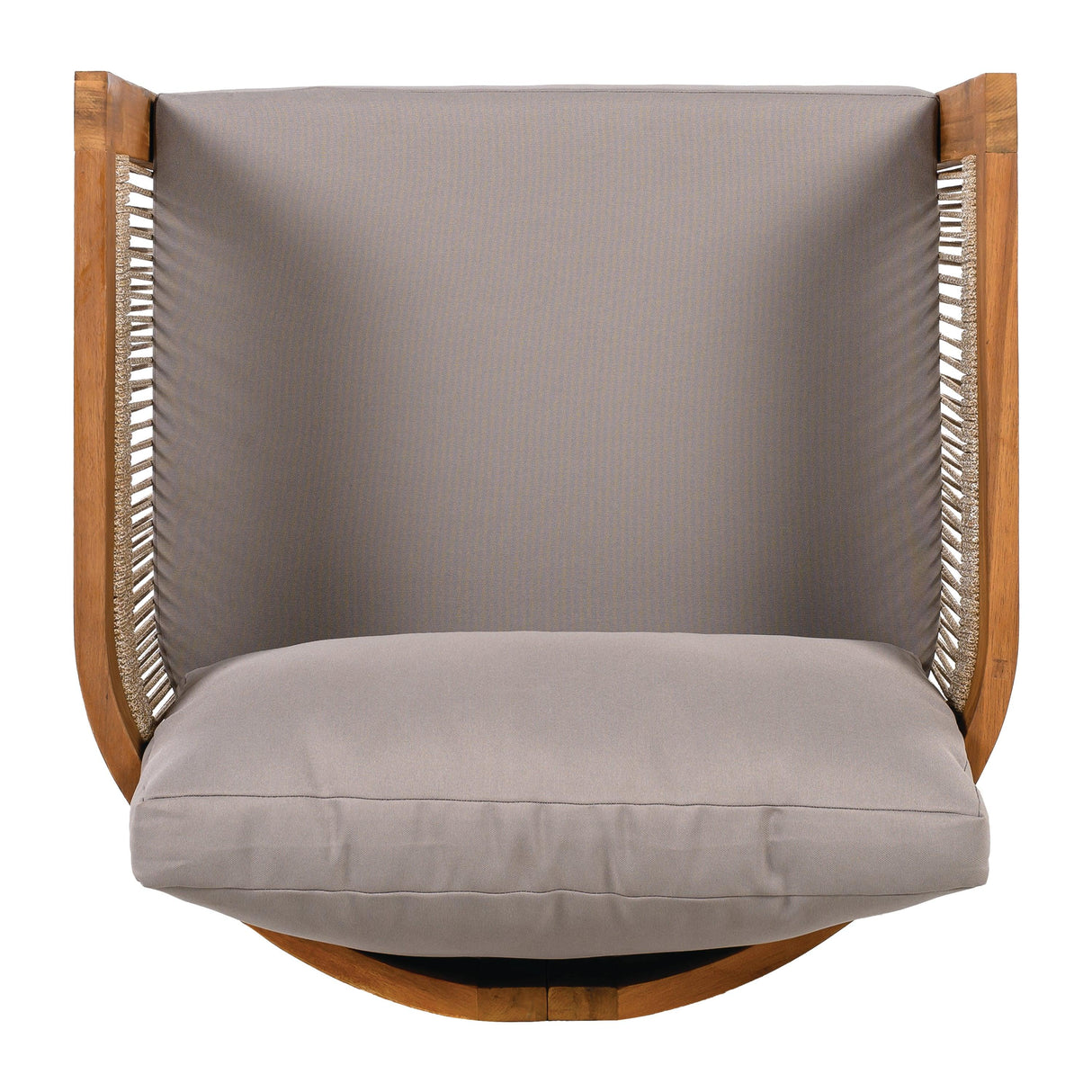 4 Piece Outdoor Set With Barrel Style Chairs - Brown - Furniture Home Direct