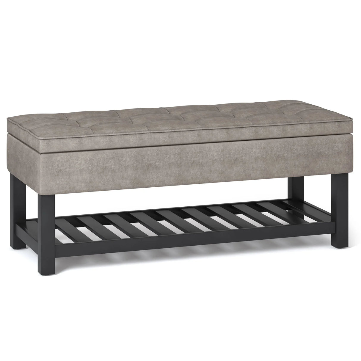 Cosmopolitan - Storage Ottoman Bench With Open Bottom - Furniture Home Direct