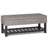 Cosmopolitan - Storage Ottoman Bench With Open Bottom - Furniture Home Direct
