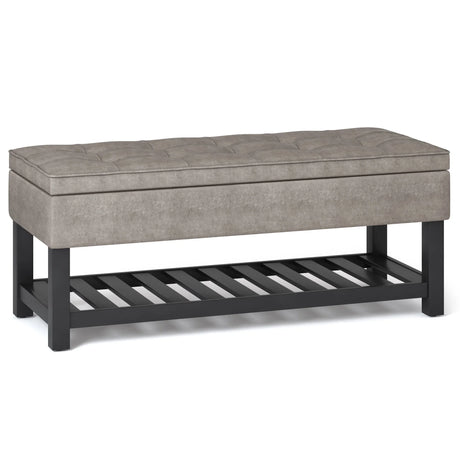 Cosmopolitan - Storage Ottoman Bench With Open Bottom - Furniture Home Direct