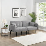 Modern Folding Ottoman Sofa Bed With Stereo System - Gray - Furniture Home Direct