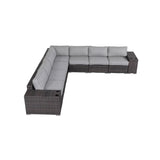 Modern Rattan Wicker Seating Group With Cushions - Furniture Home Direct