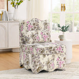 Stylish Flannel Dining Chair With Soft Cushion And Backrest - Furniture Home Direct